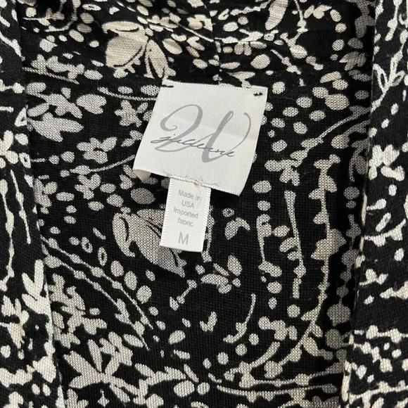 Julienne W Long Sleeve Women’s Floral Print‎ V-Neck Tunic Blouse Medium - Picture 7 of 7